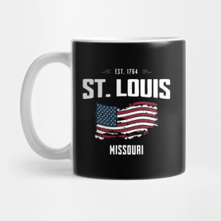 St Louis Missouri - Old Glory Patriotic USA Flag Mug